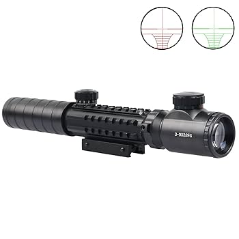 Amazon.co.jp: 3-9×32EG トリプルレール ライフルスコープ Mil